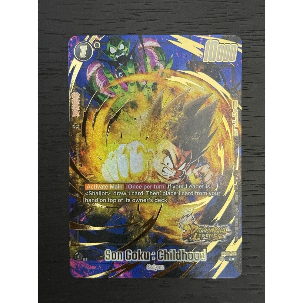 Son Goku : Childhood FS09-09 Bonus Pack Gold Art Dragon Ball Legends Promo Card